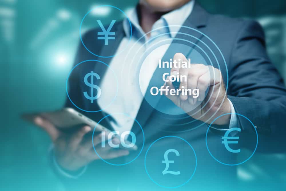 ICO Initial Coin Offering Business Internet Technology Concept. Source: shutterstock.com