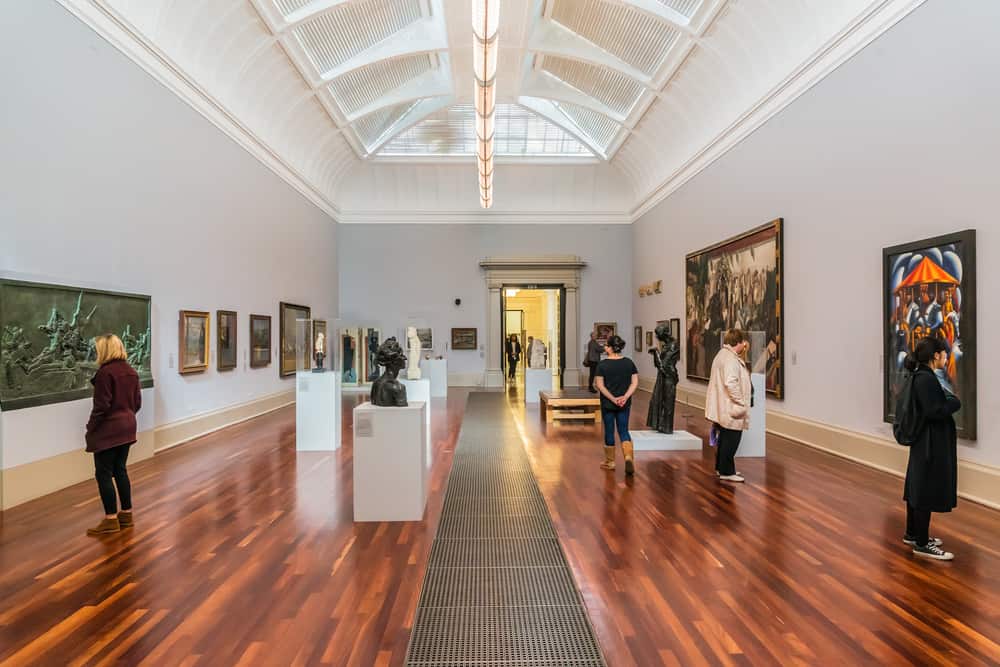 Interior of Original Tate Gallery, now renamed as Tate Britain. Source: Shutterstock.com