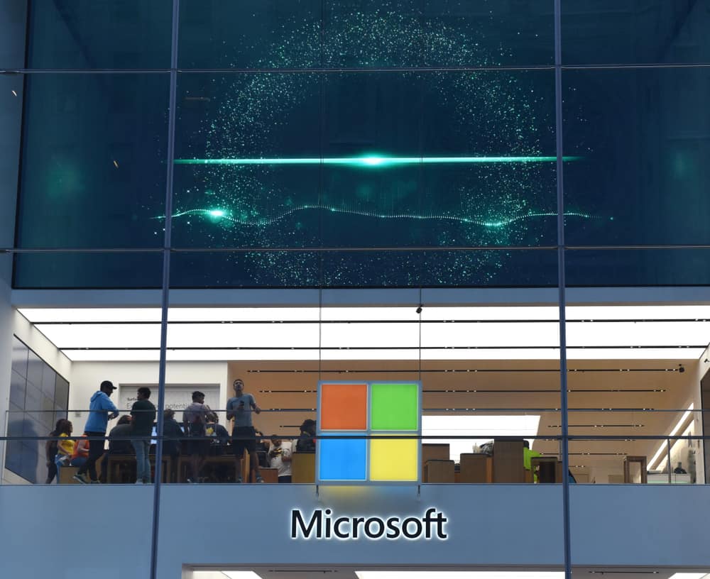 New York, USA - May 25, 2018 Microsoft store on Fifth Avenue in New York City. Source: shutterstock.com