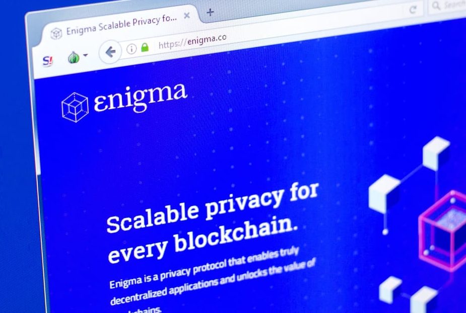Enigma logo on webpage. Source: shutterstock.com
