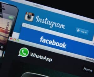 Facebook, Instagram, WhatsApp logos. Source: shutterstock.com
