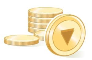 Verge coins. Source: shutterstock.com