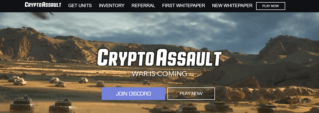 CryptoAssault Homepage