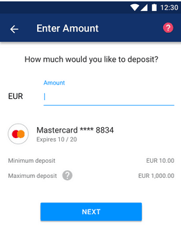 Luno Deposit Amount