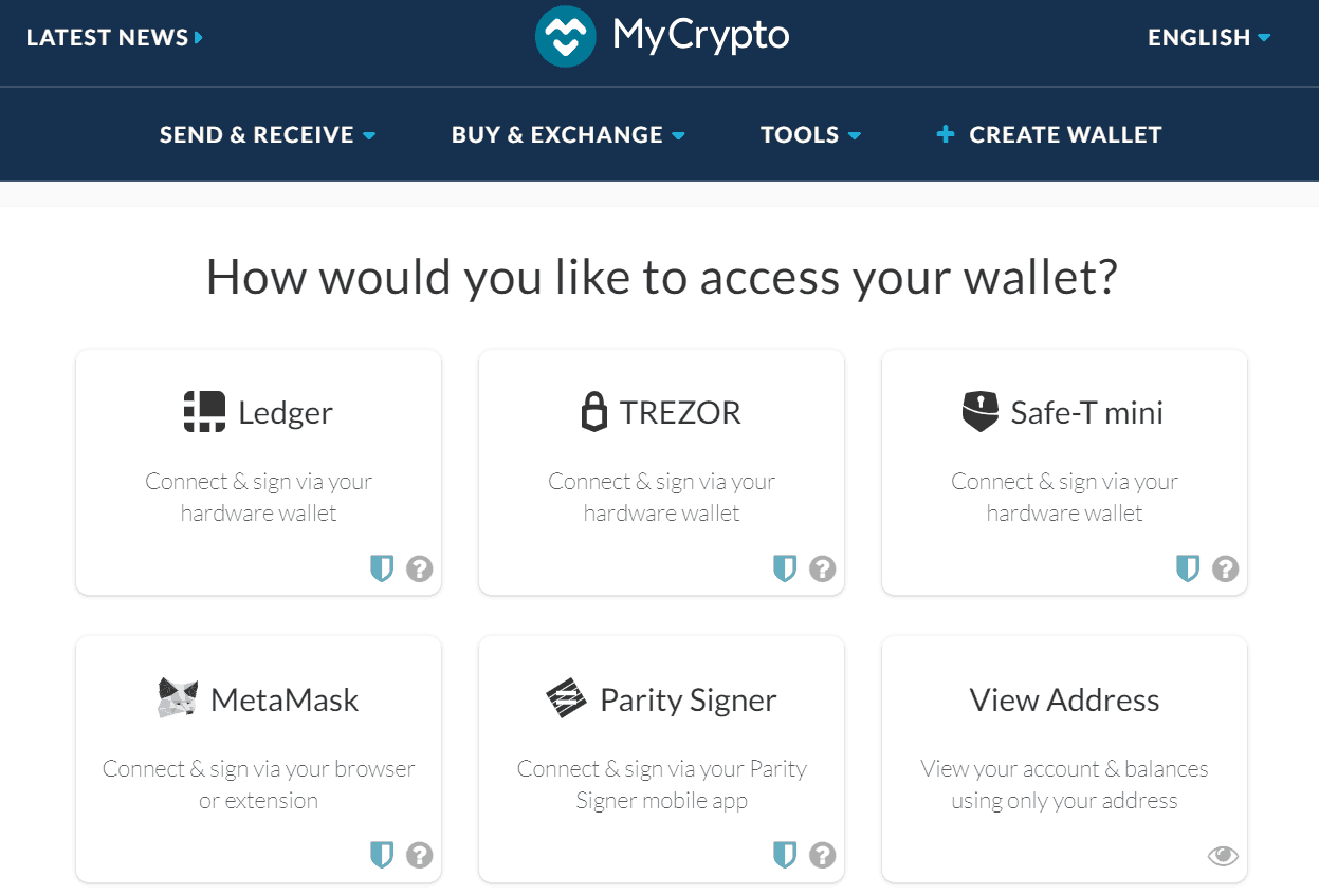 MyCrypto Homepage