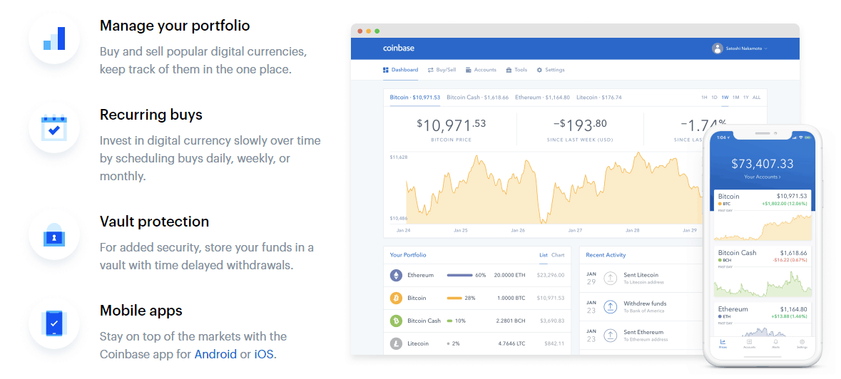 coinbase exchange review 2019 features