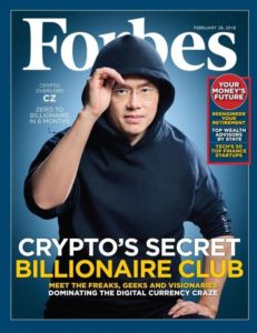 CZ on Forbes Cover From Zero To Crypto Billionaire In Under A Year