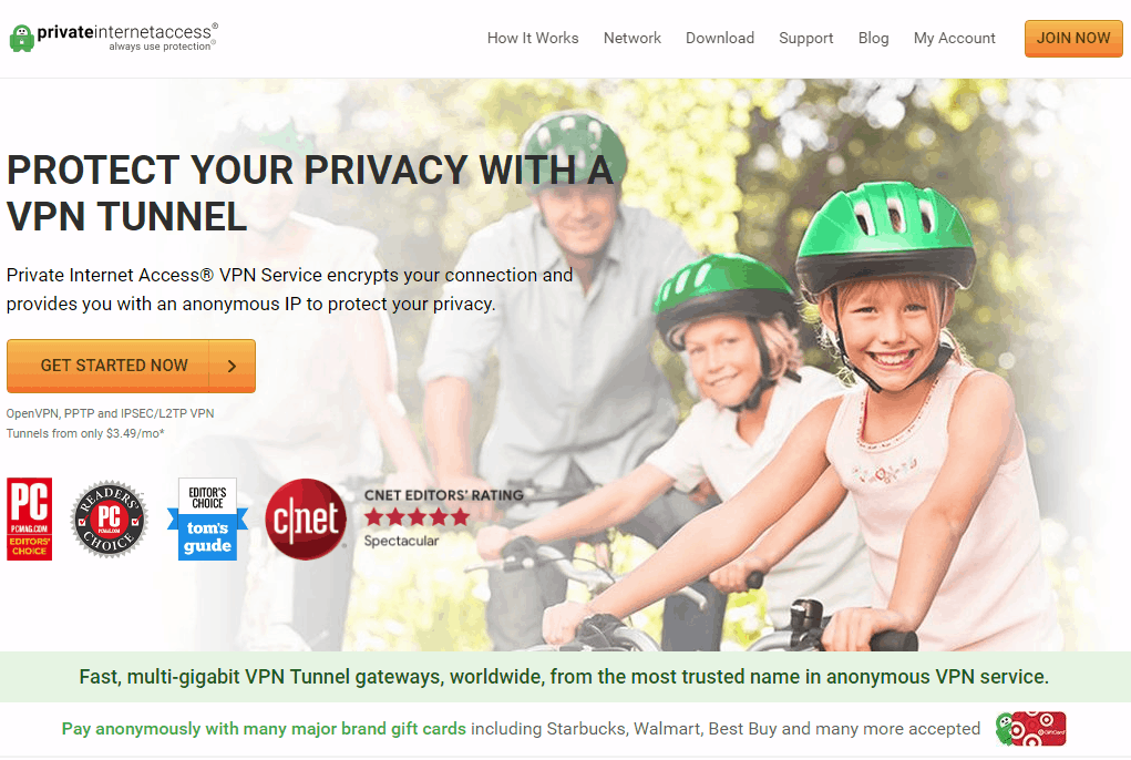 PIA Protect your privacy with a VPN Tunnel