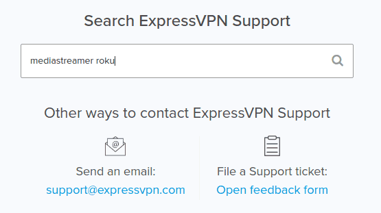 Search ExpressVPN Support