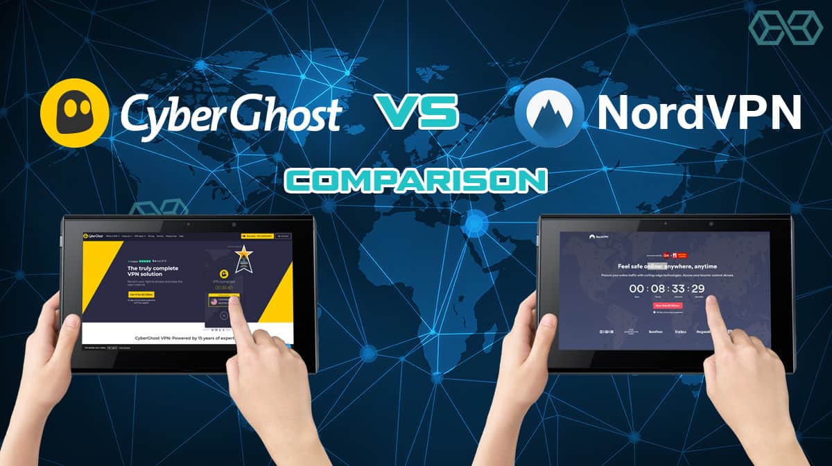 cyberghost vs nordvpn featured 1