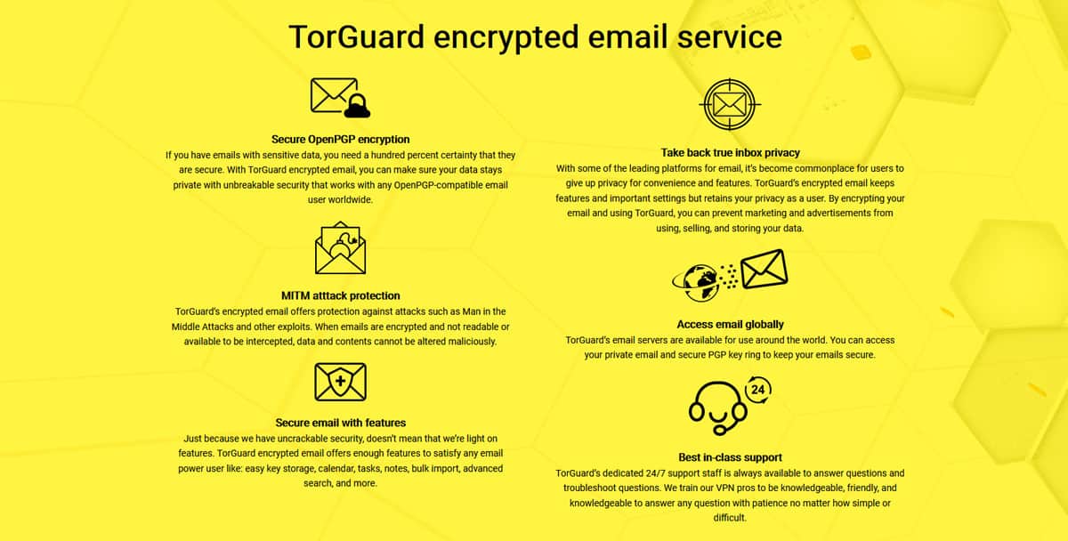 TorGuard encrypted email service