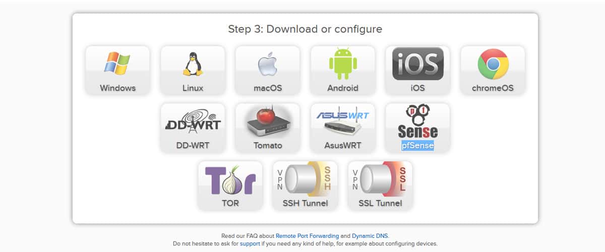 Download or configure