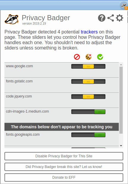 Install an ad blocker on Firefox - Privacy Badger