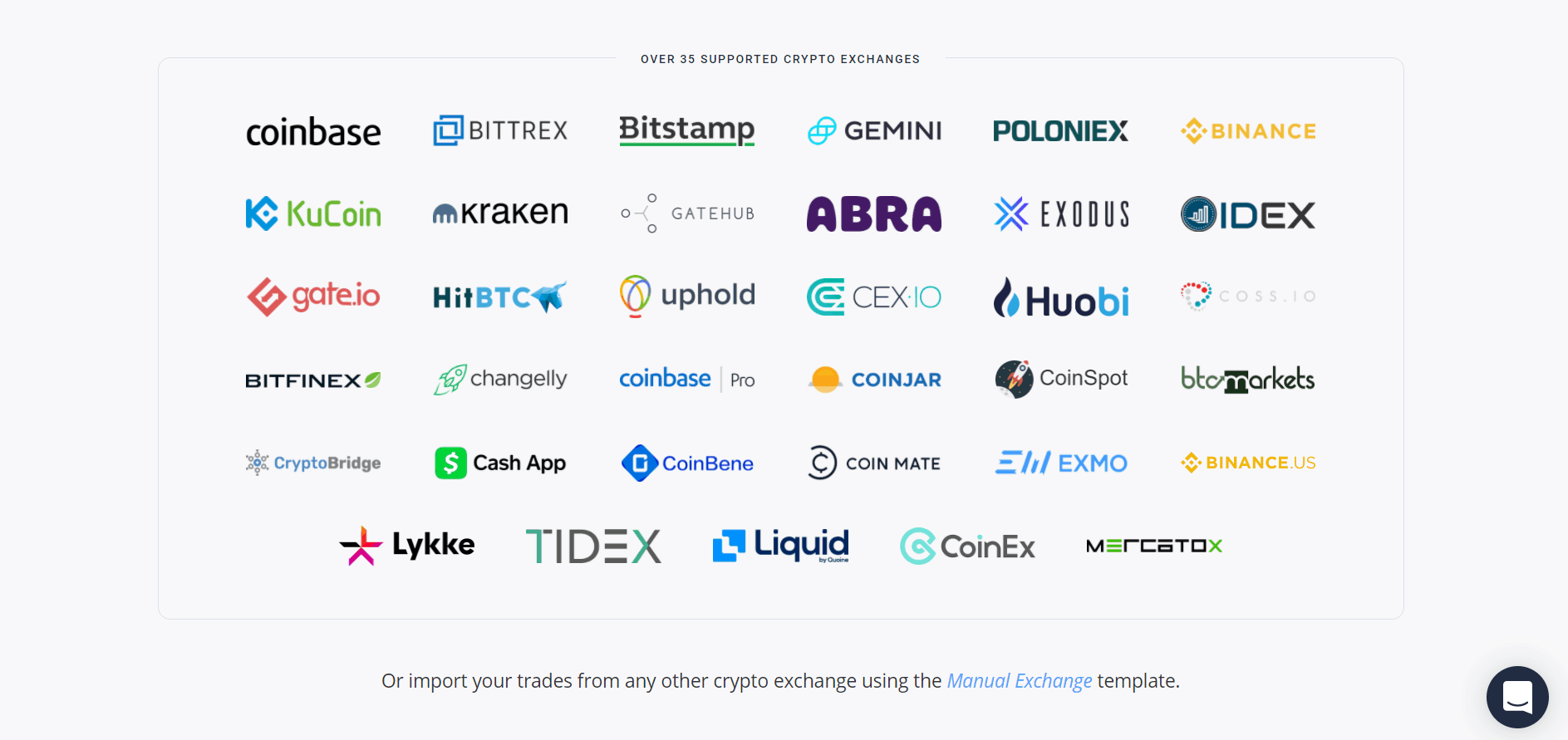 supported crypto