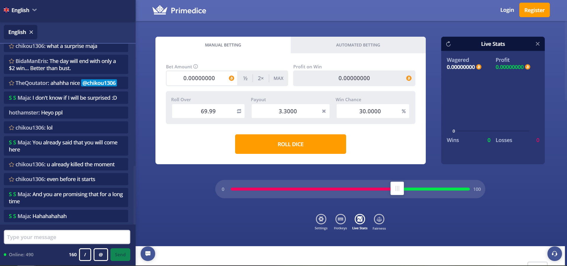 crypto dice sites